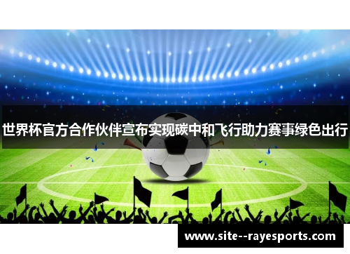 世界杯官方合作伙伴宣布实现碳中和飞行助力赛事绿色出行